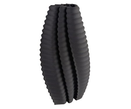 Vaso em Cerâmica Super Organic Preto 3D | Westwing