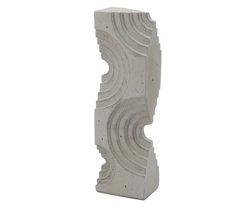 Adorno em Resina Abstrata Branco Mármore, white | WestwingNow