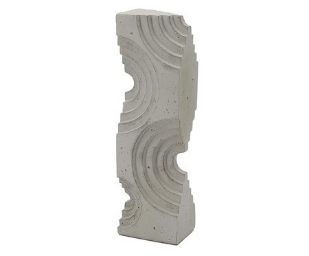 Adorno em Resina Abstrata Branco Mármore | Westwing