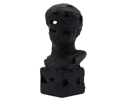 Adorno em Resina Cabeça Masculina Preto, black | WestwingNow