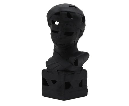 Adorno em Resina Cabeça Masculina Preto | Westwing