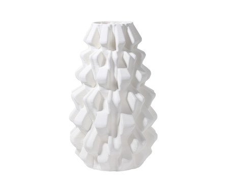 Vaso em Cerâmica Ruff Grande Branco | Westwing