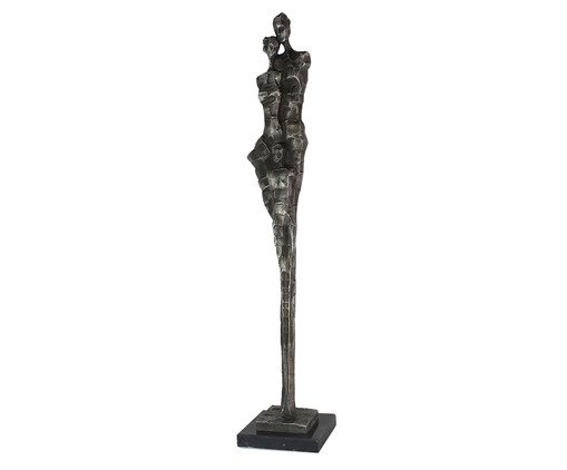 Escultura em Resina Casal Prateado, #N/D | WestwingNow