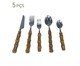 Faqueiro de Inox e Bambu Natural, multicolor | WestwingNow