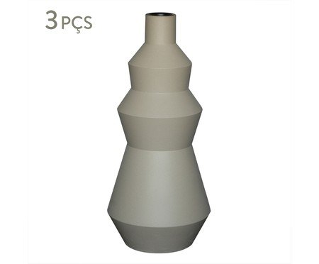 Jogo de Cestos em Rattan com Tampa Retangular Creme | Westwing