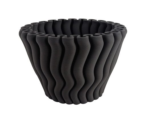 Vaso em Cerâmica Smol Preto 3D, black | WestwingNow