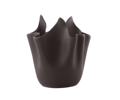 Vaso em Cerâmica Fabric Preto, black | WestwingNow