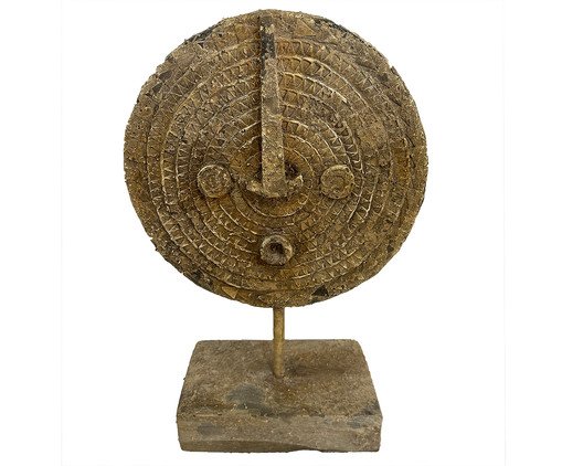 Adorno em Resina Estatueta Redonda Marrom, brown | WestwingNow