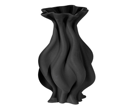 Vaso em Cerâmica Smoken Preto