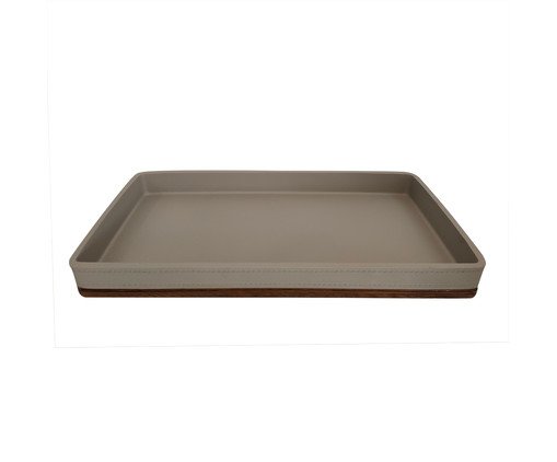 Bandeja em Resina Retangular Cinza, grey | WestwingNow