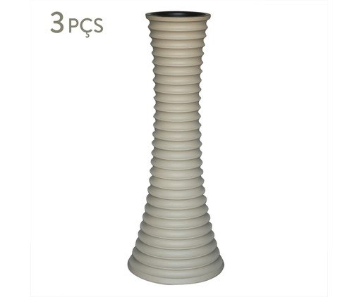 Jogo de Cestos em Rattan com Tampa Retangular Bege, beige | WestwingNow