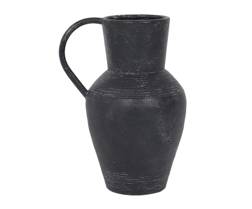 Vaso em Metal com Alça Lateral Preto, black | WestwingNow