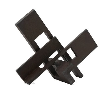 Escultura em Resina Abstrata Preto | Westwing