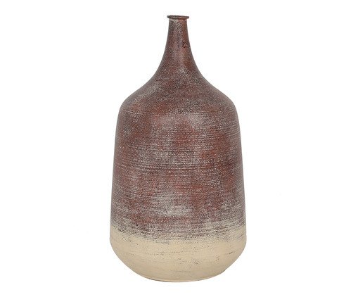 Vaso em Metal Marrom Mesclado Creme, multicolor | WestwingNow