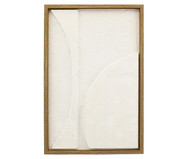 Quadro em Madeira 3D e Moldura Natural Off White | WestwingNow