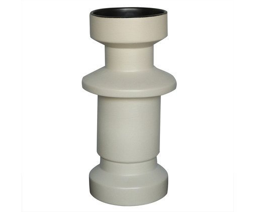 Vaso em Cerâmica Lightning Creme, beige | WestwingNow