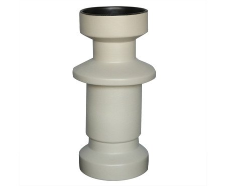 Vaso em Cerâmica Lightning Creme | Westwing