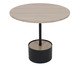 Mesa em Madeira e Metal Redonda Preto e Natural, multicolor | WestwingNow