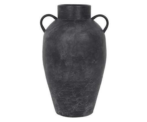 Vaso em Metal com Alças Curtas Preto, black | WestwingNow