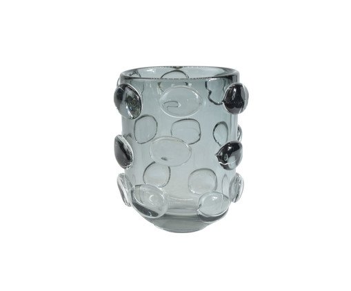 Vaso Curto Bolinhas Cinza, grey | WestwingNow