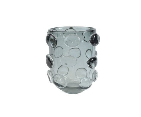 Vaso Curto Bolinhas Cinza | Westwing