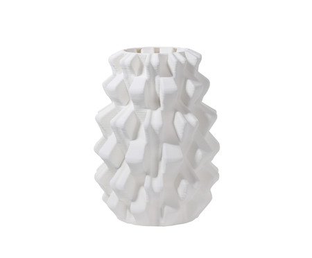 Vaso em Cerâmica Ruff Pequeno Branco | Westwing