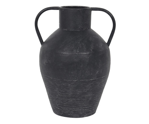 Vaso em Metal com Alças Maiores Preto, black | WestwingNow