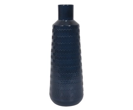 Vaso em Metal Moniche Grande Azul Escuro | Westwing
