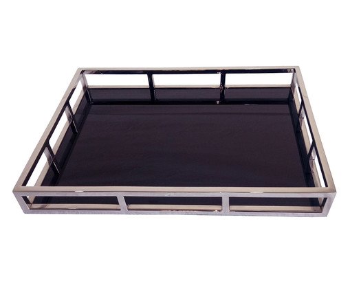 Bandeja em Inox Composure Preta, Prata ou Metálico | WestwingNow