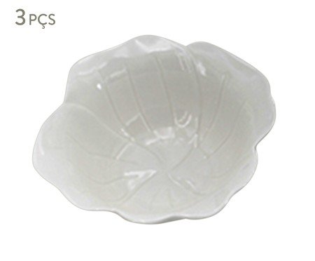 Jogo de Bowls em Porcelana Flor