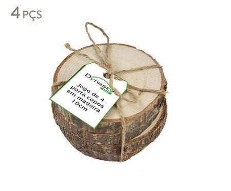 Jogo de Porta-Copos Wood | Westwing