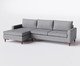 Sofá Sivas com Chaise Direita II Cinza, Cinza | WestwingNow