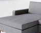Sofá Sivas com Chaise Direita II Cinza, Cinza | WestwingNow