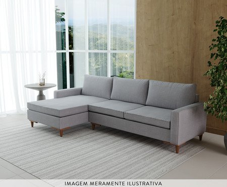 Sofá Sivas com Chaise Direita II Cinza | Westwing