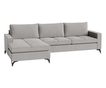 Sofá Sivas com Chaise Direita II Cinza