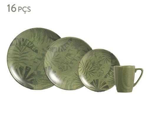 Aparelho de Jantar Palm Tree Olive, Verde | WestwingNow