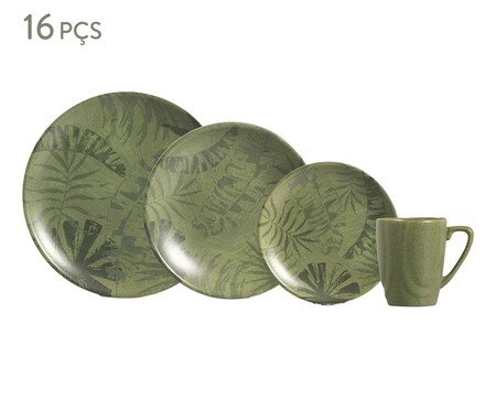 Aparelho de Jantar Palm Tree Olive | Westwing