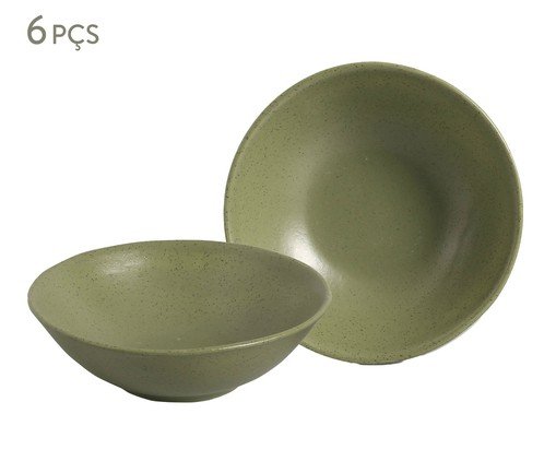 Jogo de Bowls Decorados Organic Olive, Verde | WestwingNow