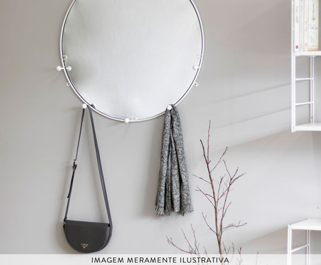 Espelho Cabideiro Esferas - Preto | WestwingNow
