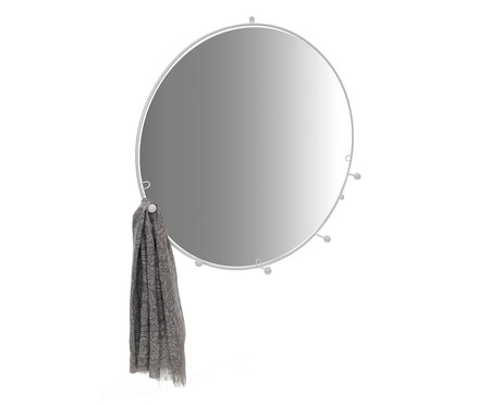 Espelho Cabideiro Esferas - Branco | WestwingNow
