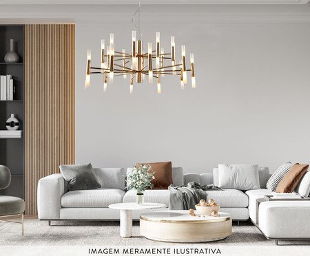 Pendente Balka Dourado Bivolt | Westwing