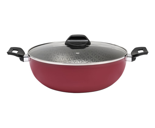 Wok com Tampa Anis Borgonha L, Vermelho | WestwingNow