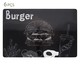 Jogo de Lugar Americano Burger, Preto | WestwingNow