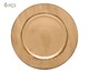 Jogo de Sousplats Galles Radial Gold Antique, Dourado | WestwingNow