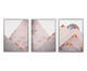Jogo de Quadros Forms & Pyramides - 90x40cm, Multicolorido | WestwingNow