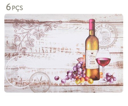 Jogo de Lugar Americano Flex Wine