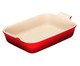 Travessa Retangular Heritage Vermelha - 26cm, Vermelho | WestwingNow