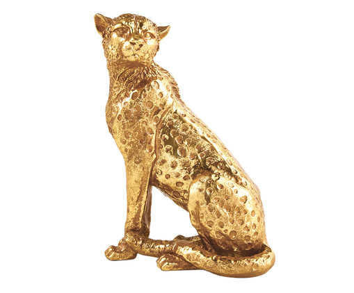 Escultura Leopardo, Dourado | WestwingNow