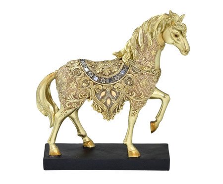 Cavalo Decorativo Dourado | Westwing