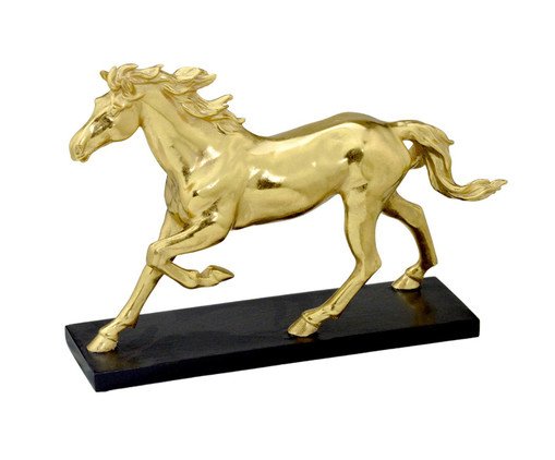 Cavalo Decorativo Dourado, Dourado | WestwingNow